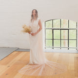 HONOUR | Soft tulle two tier Juliet cap veil (full width)