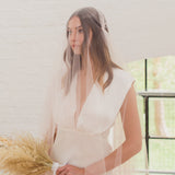 HONOUR | Soft tulle two tier Juliet cap veil (full width)