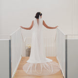 LIBERTY | Soft tulle draped veil (medium width)