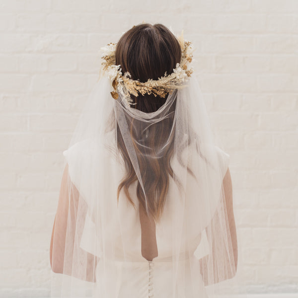 LOYALTY | Soft tulle draped veil (shallow drape)