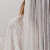 LOVE | Silk tulle single tier veil