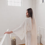 PEACE | Soft tulle ultra sheer veil (narrow width)