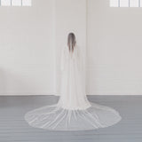 PEACE | Soft tulle ultra sheer veil (extra full width)