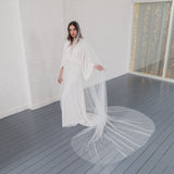 PEACE | Soft tulle ultra sheer veil (extra full width)