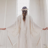 SERENITY | Silk tulle draped veil
