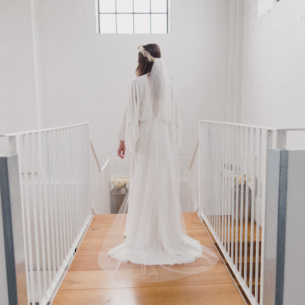 Narrow on sale wedding veil