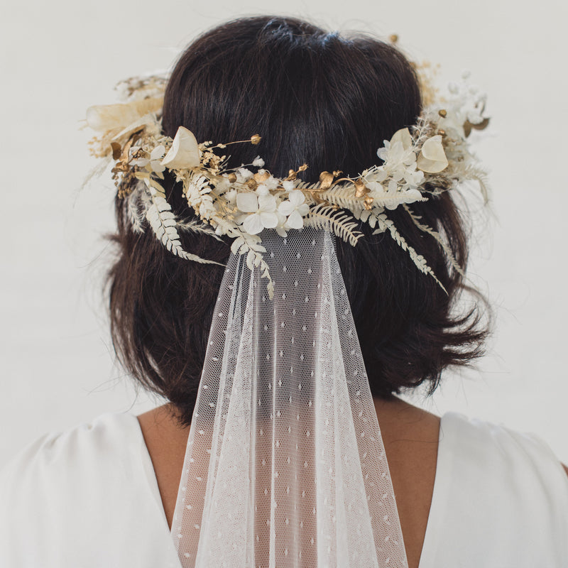 HARMONY | Dotted tulle ultra sheer veil