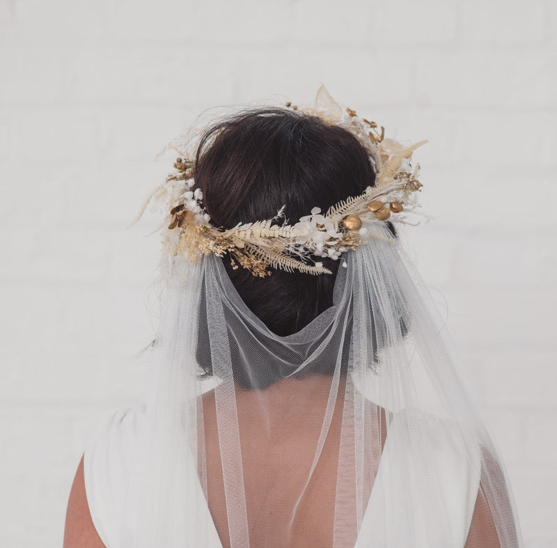 LOYALTY | Soft tulle draped veil (shallow drape)