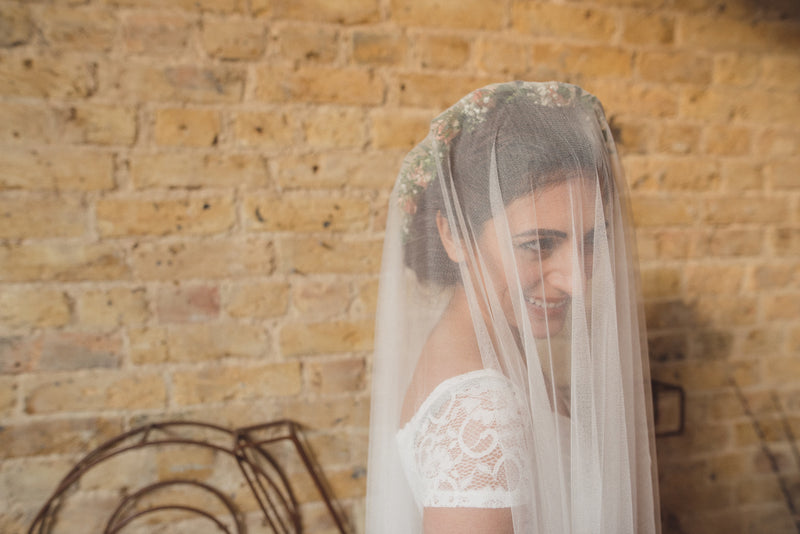 Bridal Tulle For Silk-Like Drape Veil | Natural Silk White